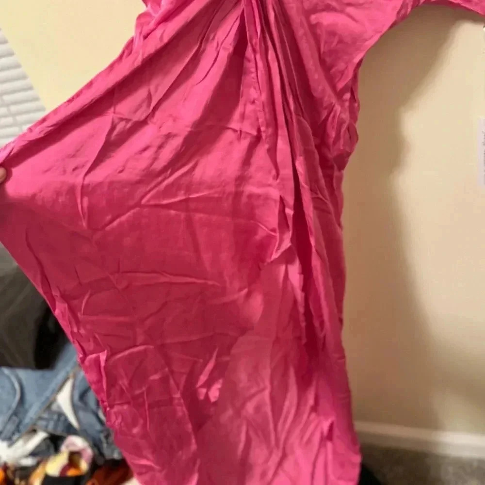 Young Fabulous And Broke Siren Shirt Dress Color Raspberry/ Size Small. - Picture 9 of 11